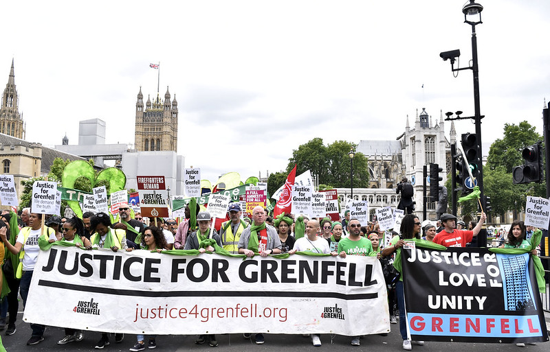 justice for Grenfell march