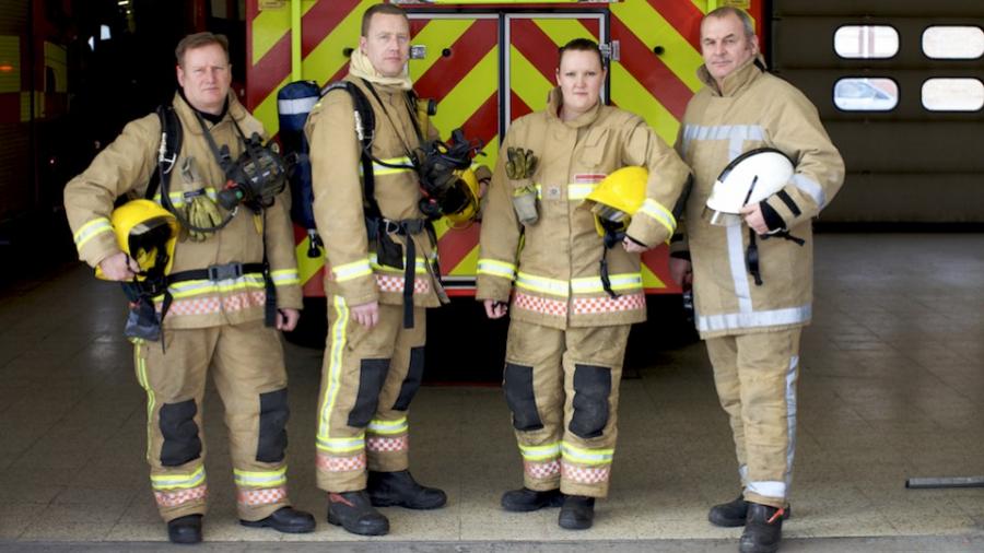 four-firefighters-engine