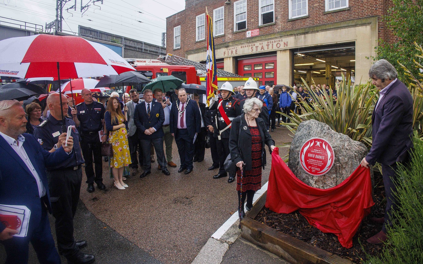 David Barnes plaque unveiling 
