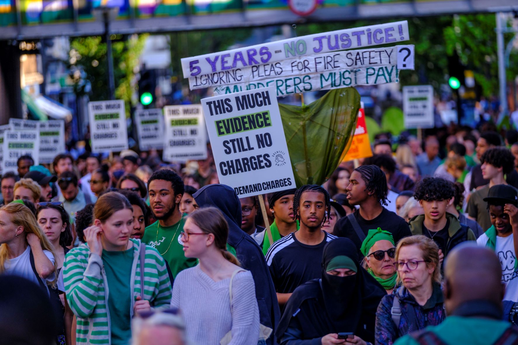 Grenfell 5th anniversary silent walk