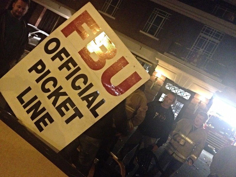 FBU picket line