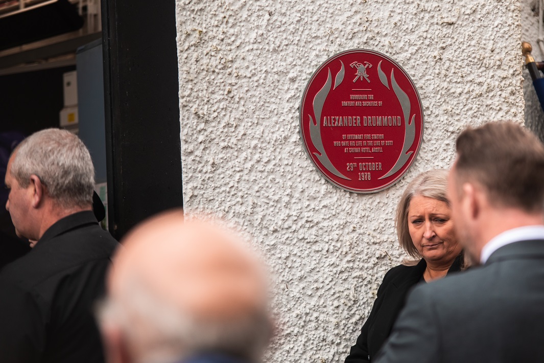 Sandy Drummond unveiling 