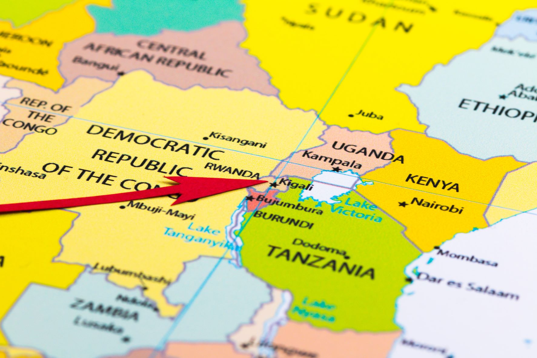 Map of Rwanda Care4Calais