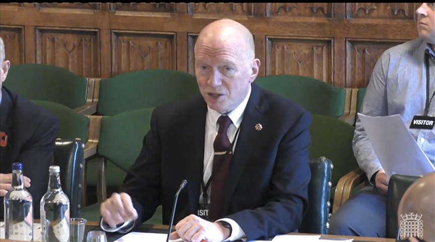 Matt at select committee November 2022 2