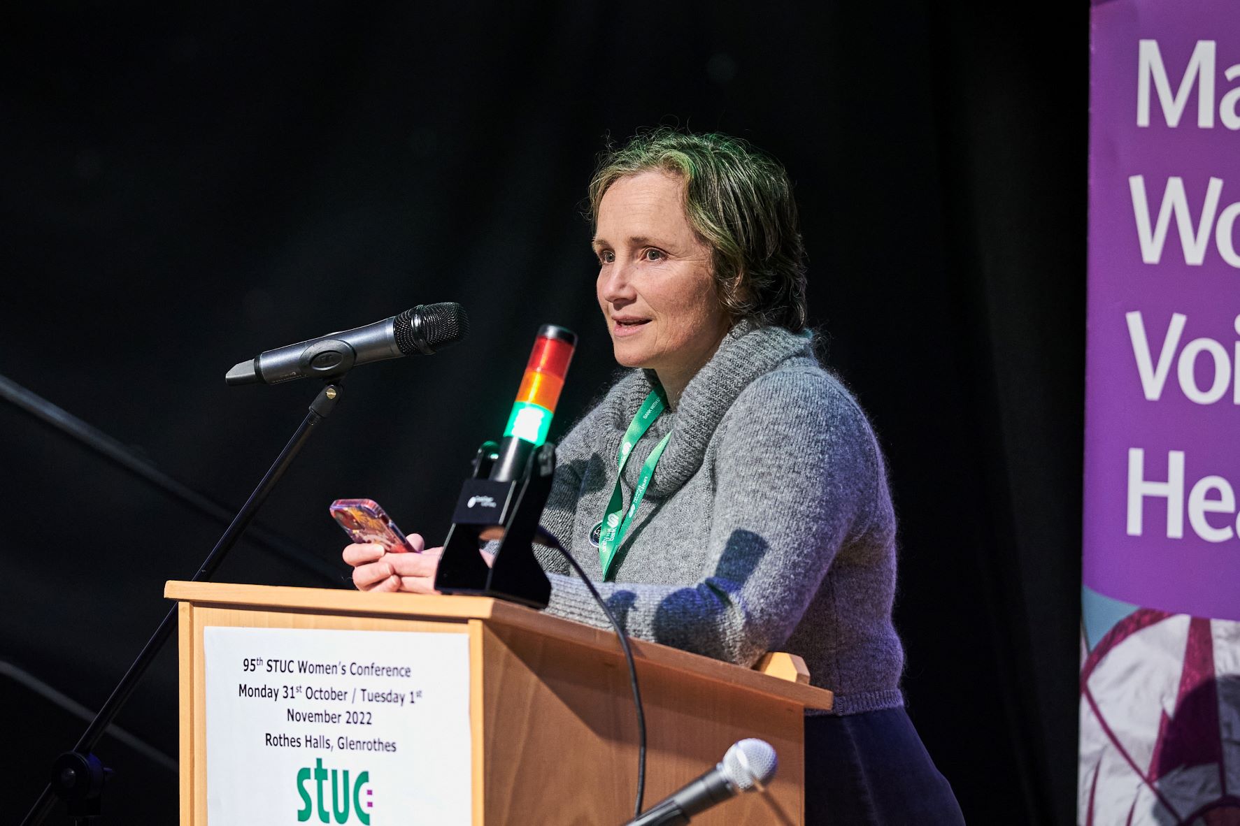 NWC rep Rachel Rogers at STUC 2022