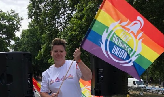 Pride 2022 FBU LGBT national chair Maria Buck