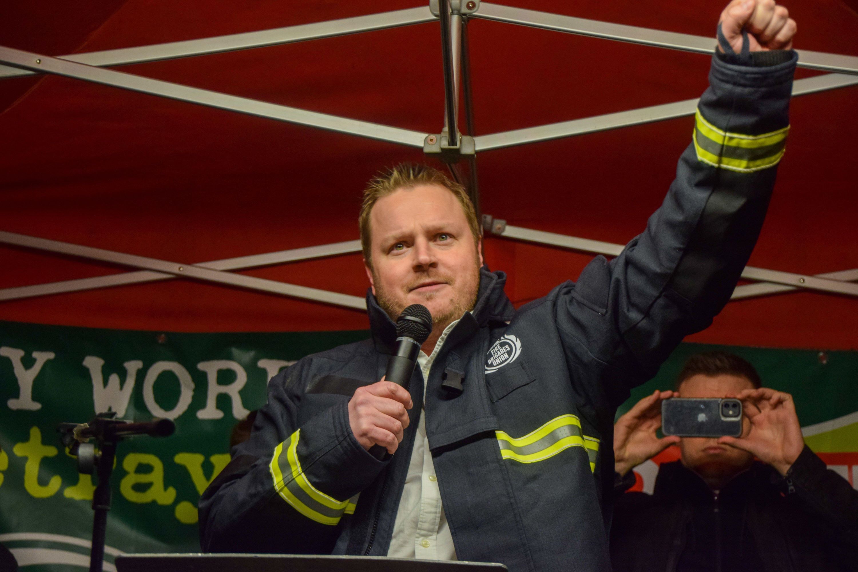 Ben Selby FBU AGS credit Alamy