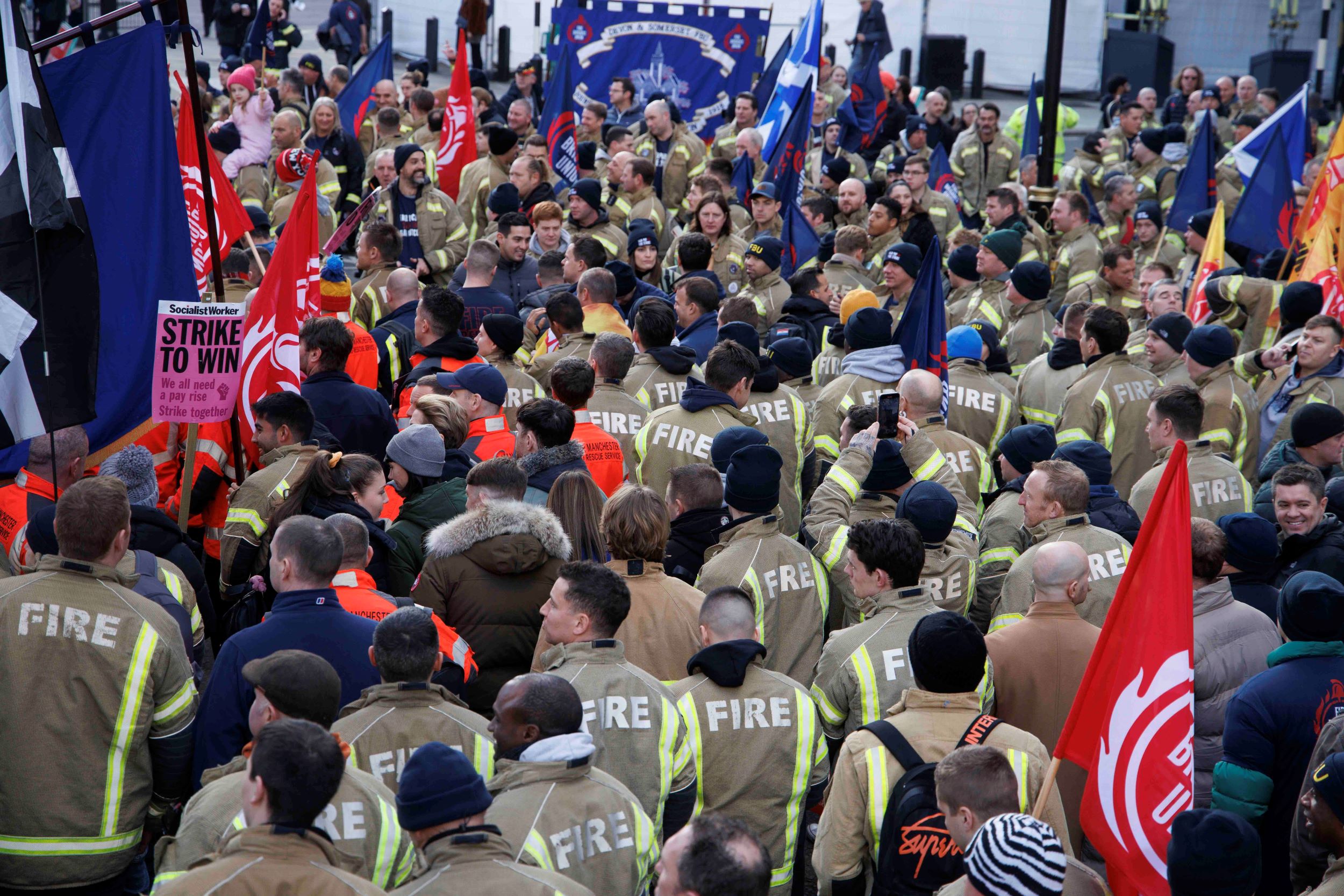 FFs fiar pay rally in London Dec 2022 credit Mark Thomas