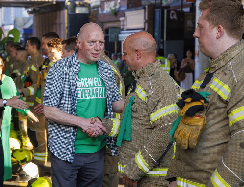 FFs Guard of Honour Grenfell 6th anniversary GS Matt Wrack
