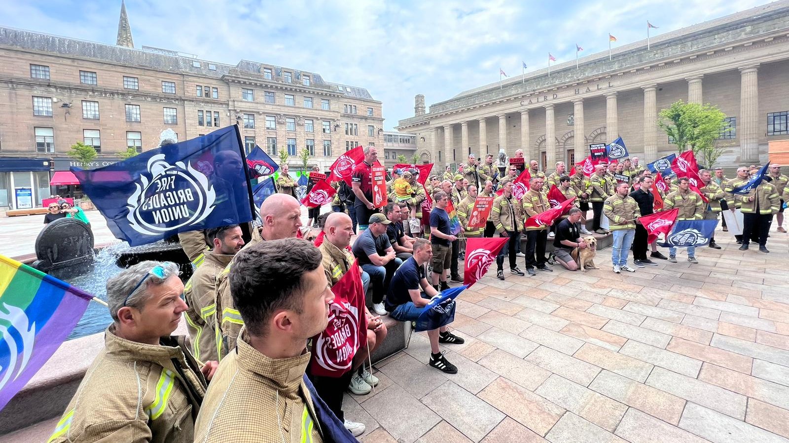 FFs in Scotland protest against cuts