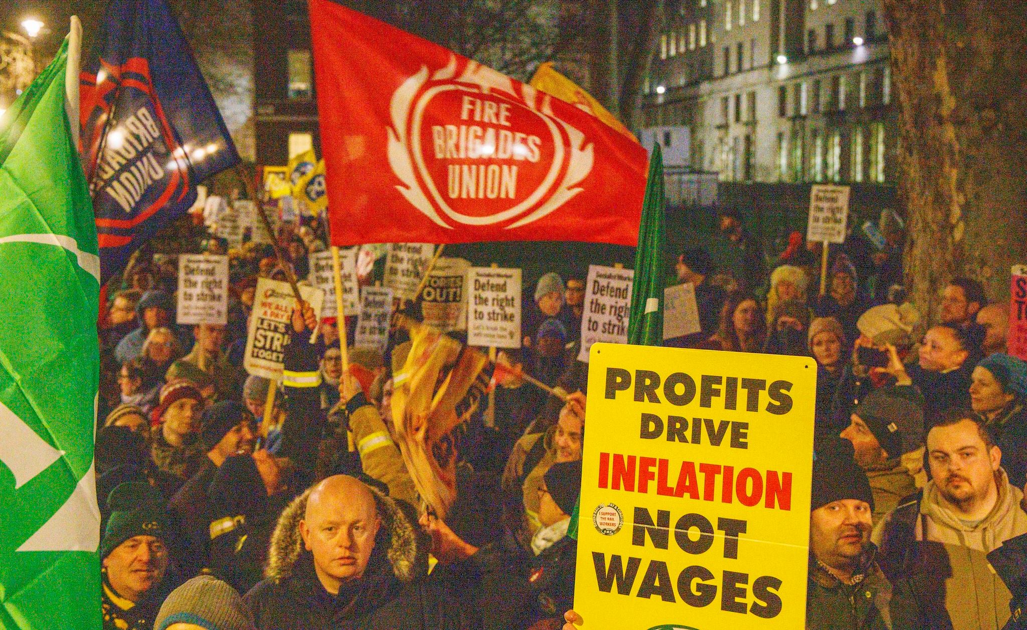Anti strike rally Jan 2023 credit Mark Thomas