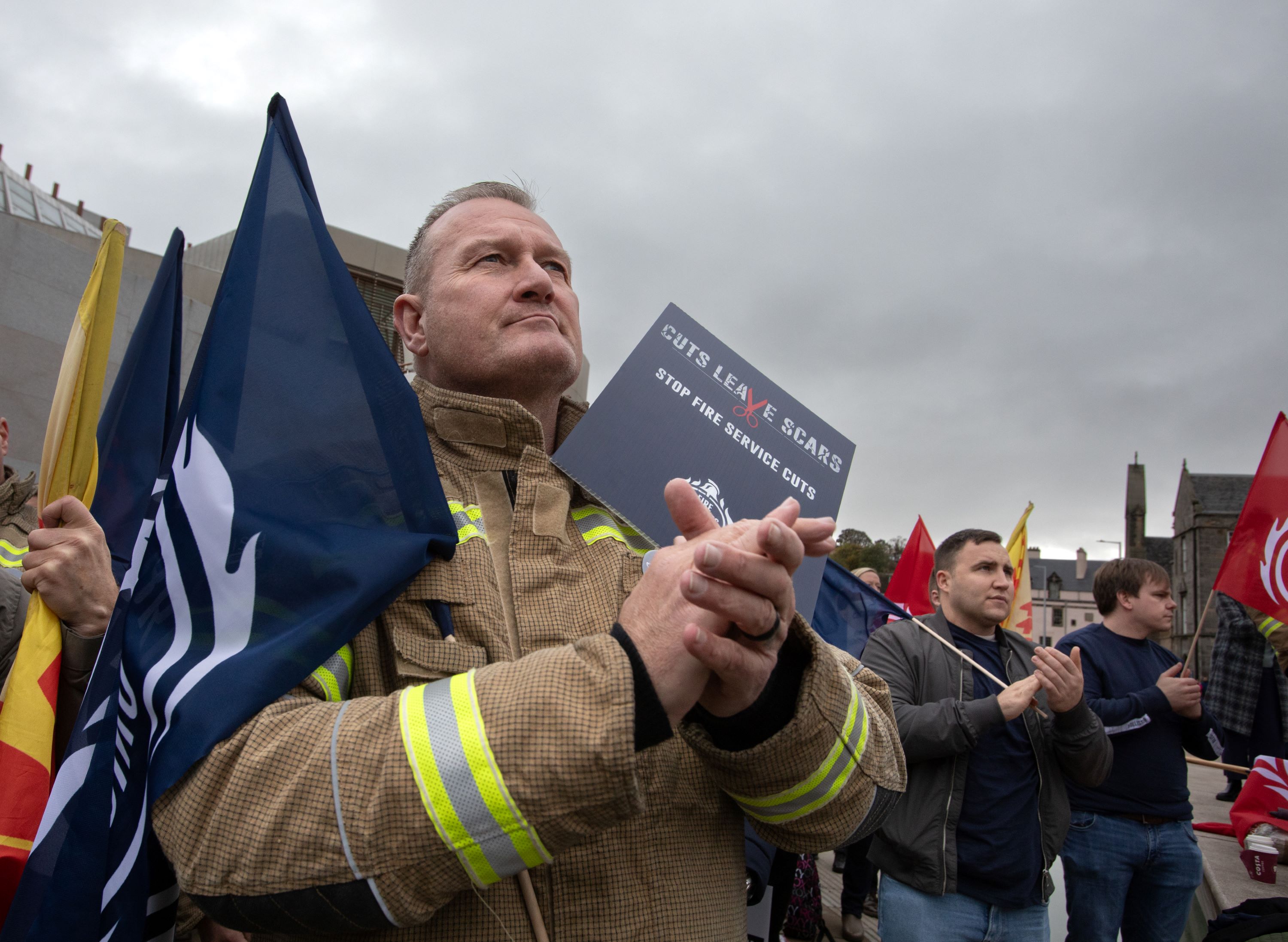 FFs rally against cuts to SFRS c Craig Maclean