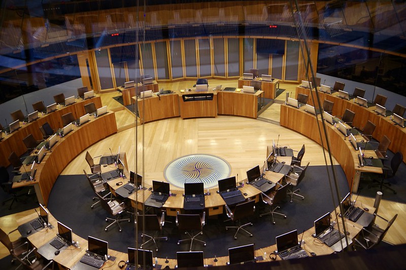 Conference room in Welsh Senedd
