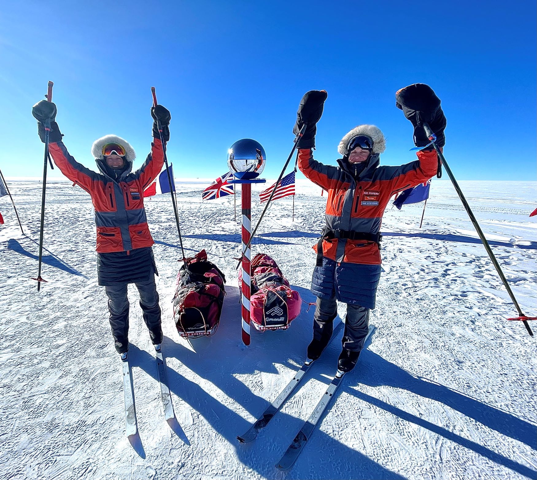 Fire Angels Bex and George at the South Pole