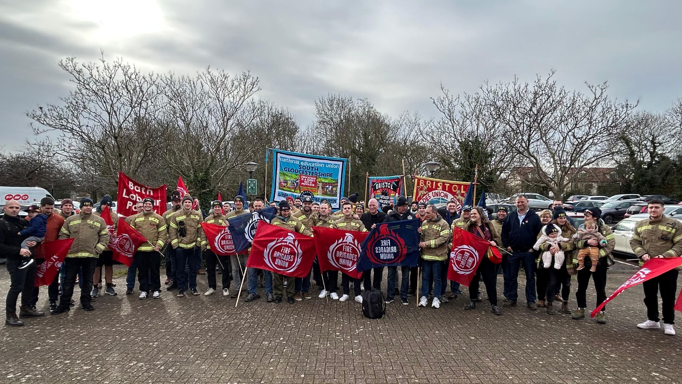Rally against cuts in Avon 
