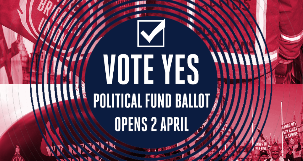 Vote yes in political fund ballot 