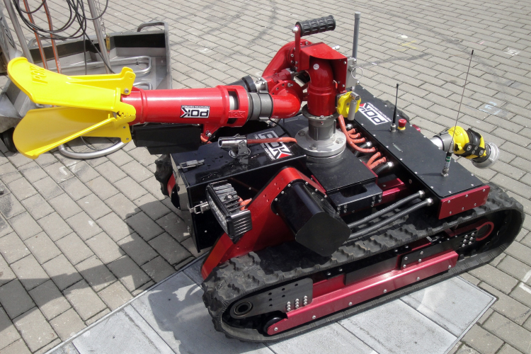 A firefighting robot