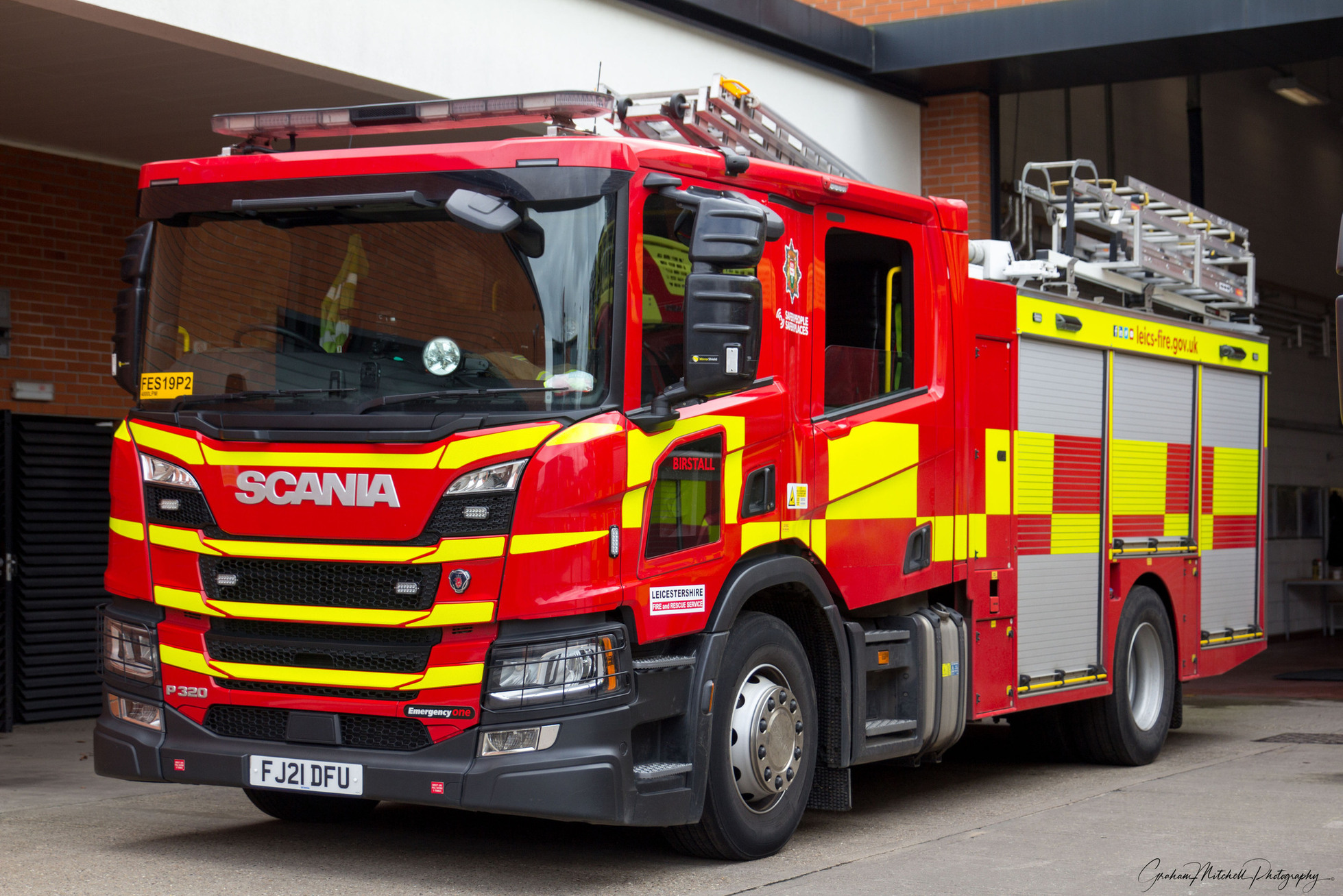 Leicestershire fire service engine