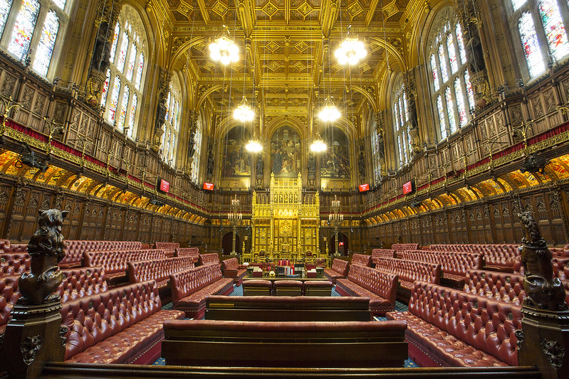 The chamber in the House of Lords