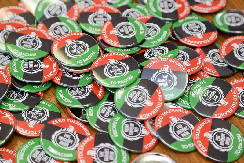 FBU anti-racism badges