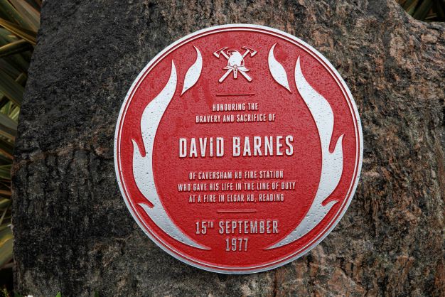 David Barnes plaque