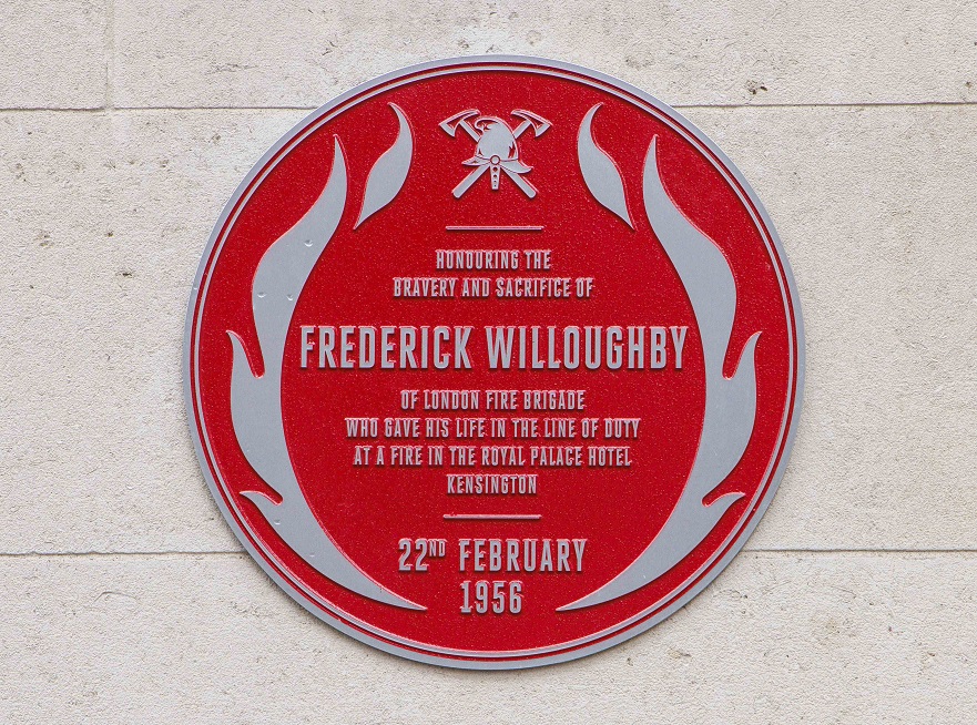 Frederick Willoughby Red Plaque unveiling