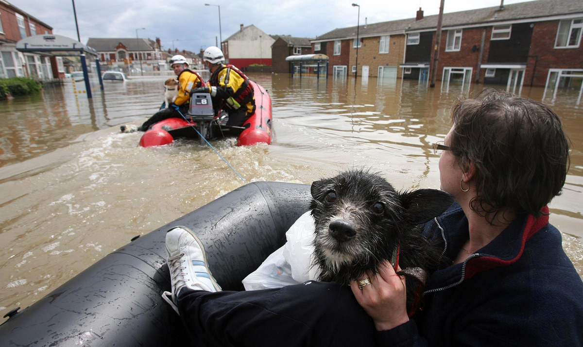 Flooding in Doncaster in June 2007.