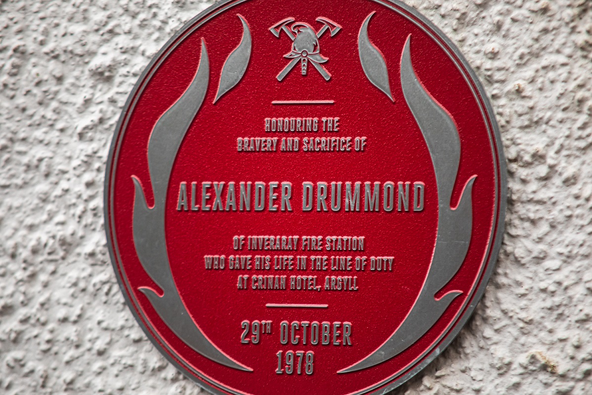 Sandy Drummond plaque