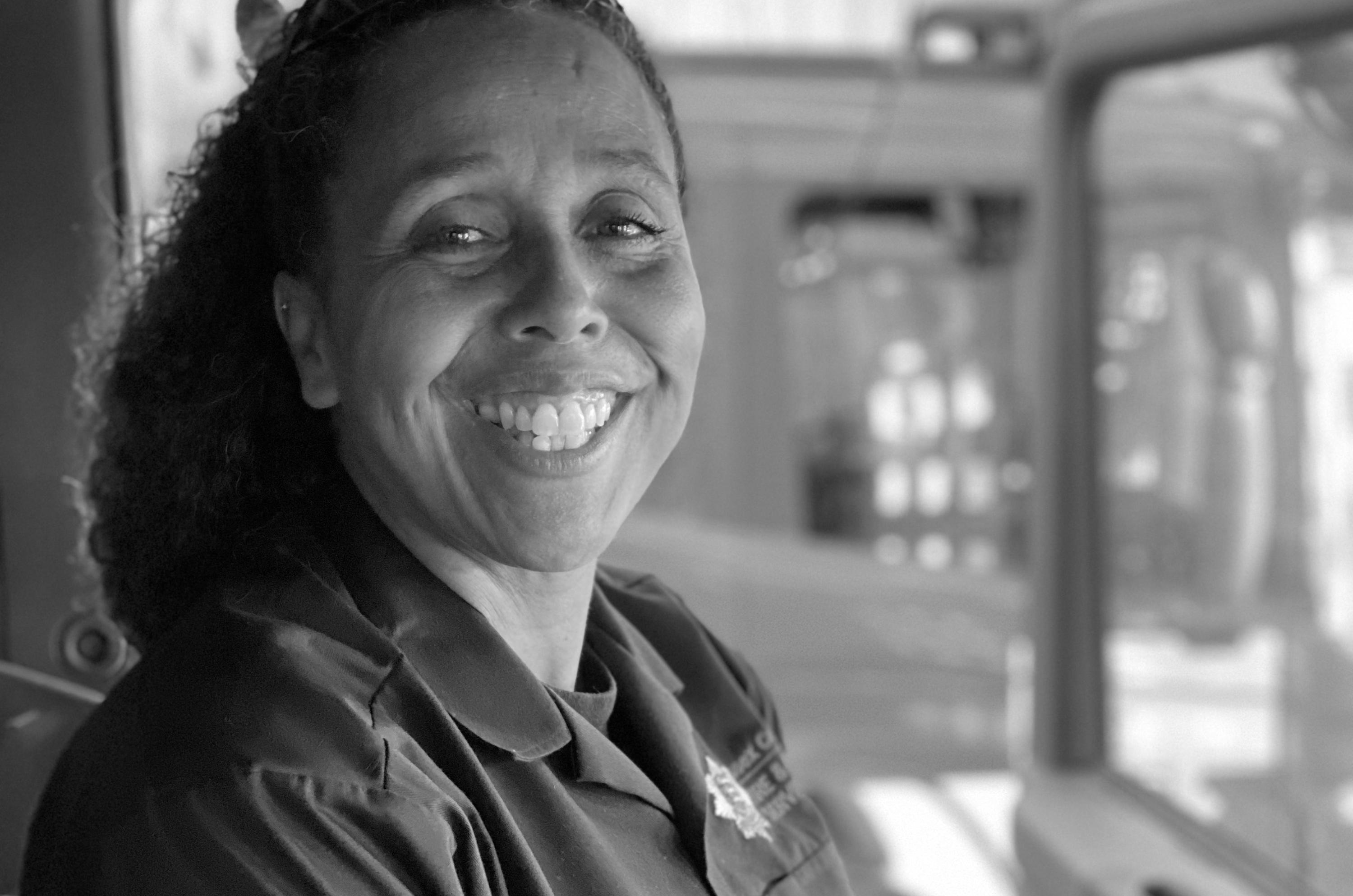 Firefighter Karen Brownlie