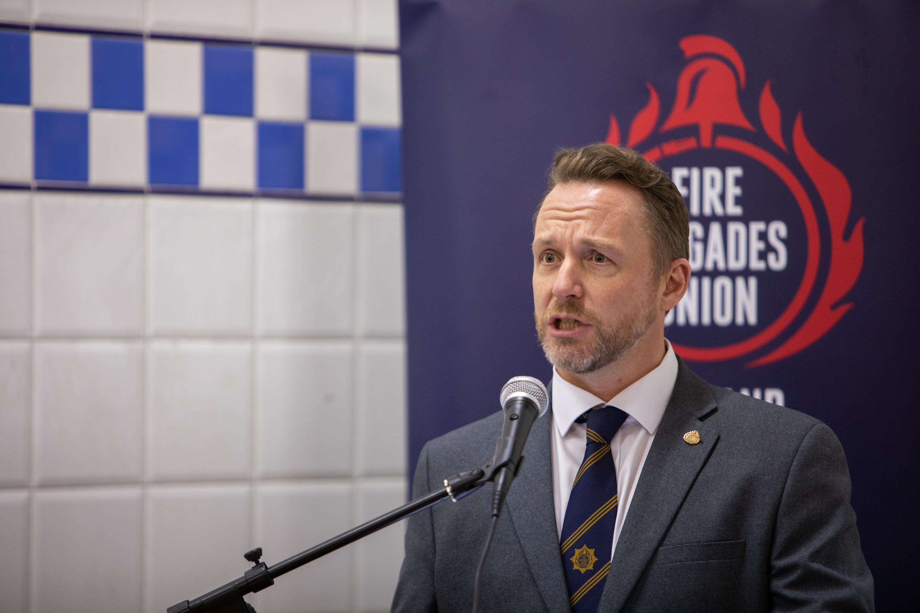 FBU Scotland EC member Colin Brown 