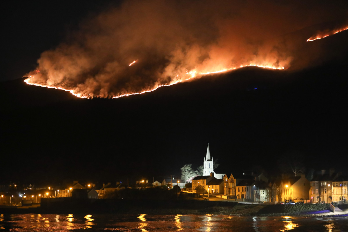 Mourne mountain fire