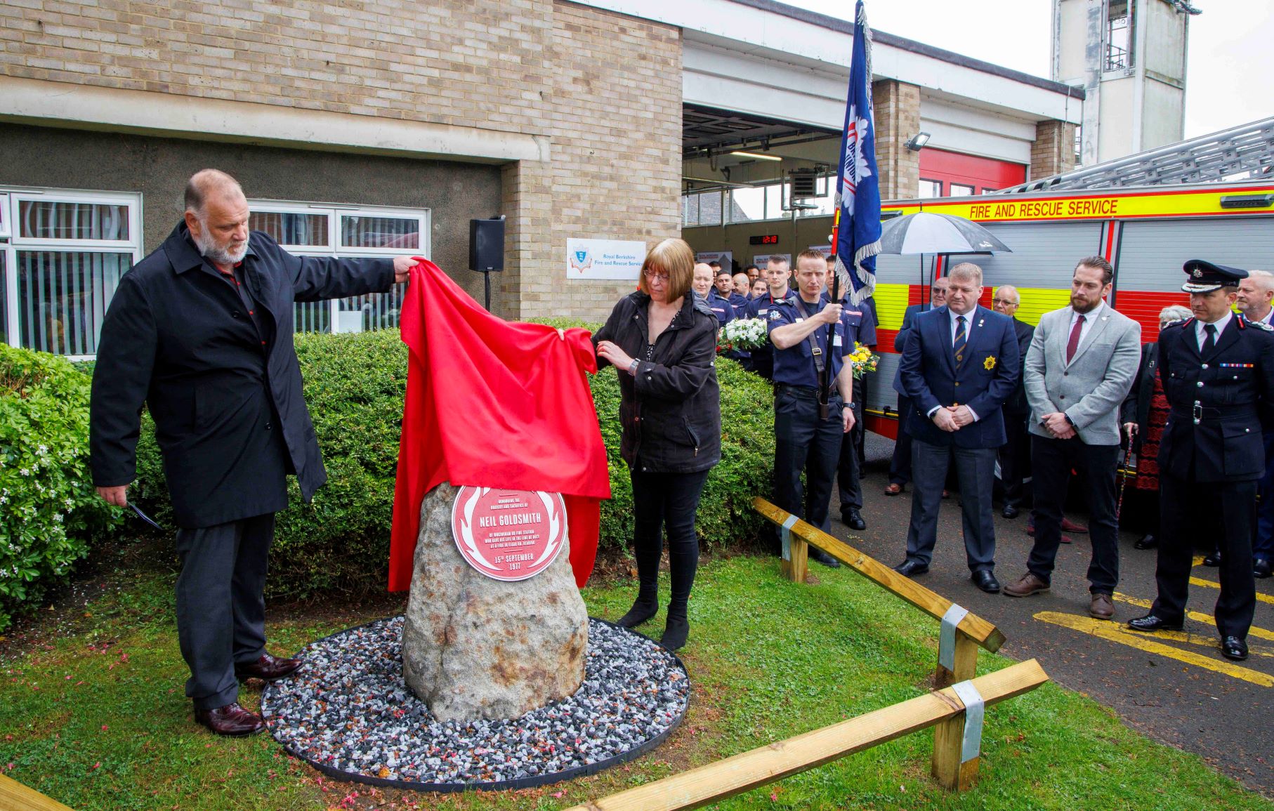 Neil Goldsmith plaque unveiling