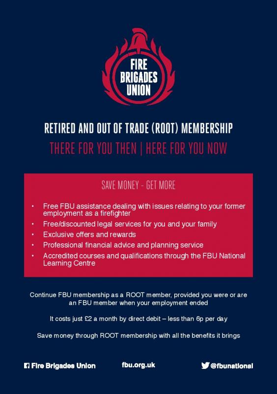 Cover Retired and Out of Trade membership flyer