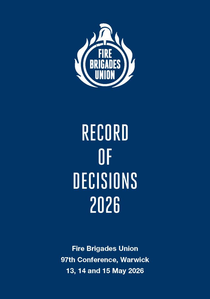 FBU Conference 2026 - Record of Decisions 
