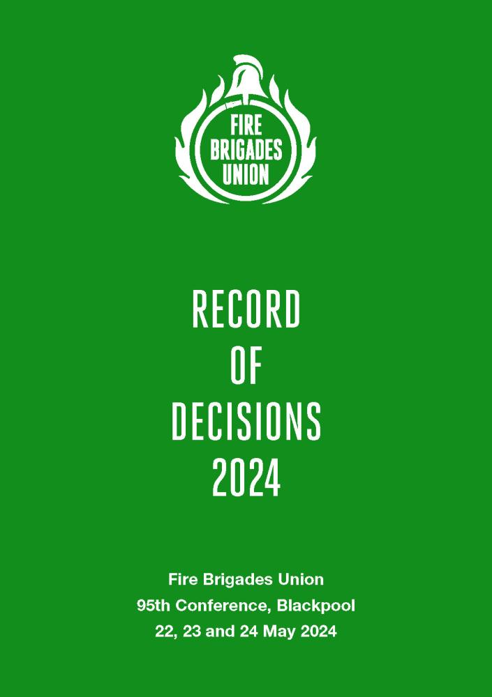 Record of decisions 2024 front cover 
