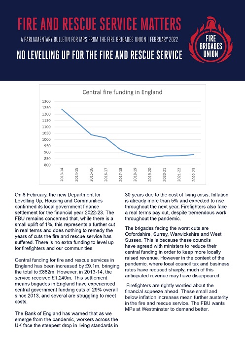 The front cover of the briefing 