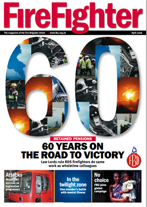 Cover Firefighter magazine April 2006