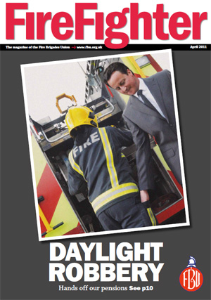 Cover Firefighter magazine April 2011