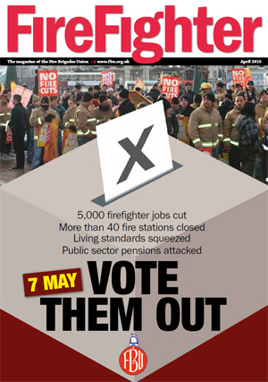 Cover Firefighter magazine April 2015