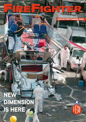 Cover Firefighter magazine August / September 2005