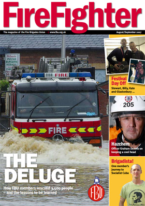 Cover Firefighter magazine August / September 2007