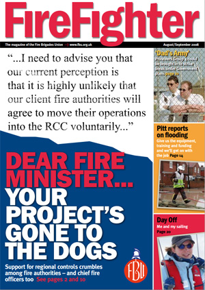 Cover Firefighter magazine August / September 2008