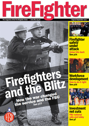 Cover Firefighter magazine August / September 2010