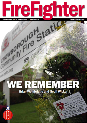 Cover Firefighter magazine January / February 2007