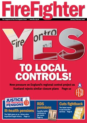 Cover Firefighter magazine January / February 2008
