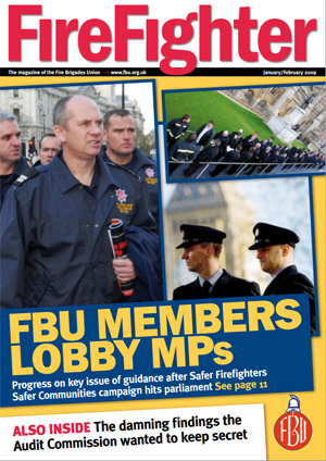 Cover Firefighter magazine January / February 2009