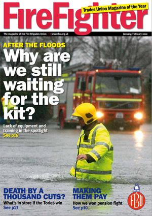 Cover Firefighter magazine January / February 2010