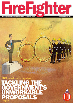 Cover Firefighter magazine January / February 2013
