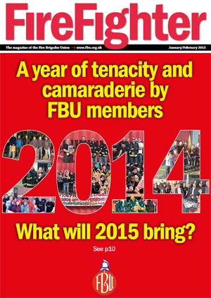 Cover Firefighter magazine January / February 2015