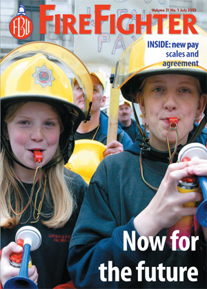 Cover Firefighter magazine July 2003